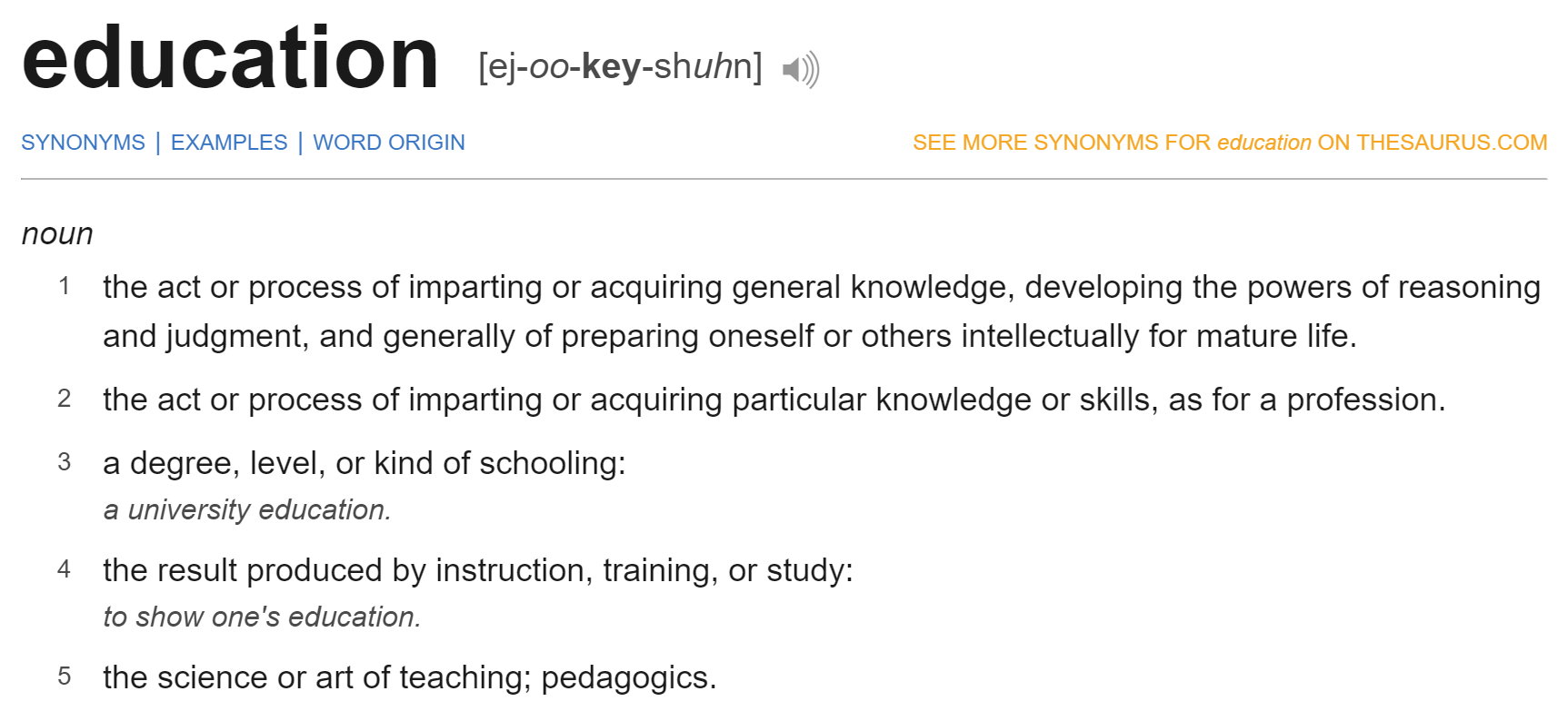 Education Definition