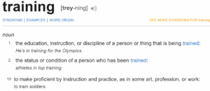 Training Definition