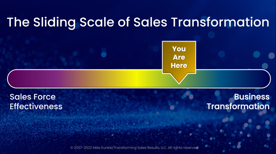 The Sliding Scale of Sales Transformation Cover
